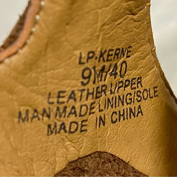 Lucky Brand Kerne Brown Leather Peep Toe Bootie Sandals Women’s Size 9M - Picture 10 of 12